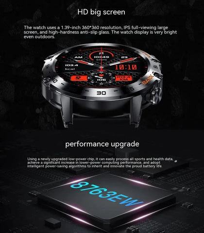 Smart Multi-function Call Three-proof Heart Rate Blood Oxygen Sports Watch