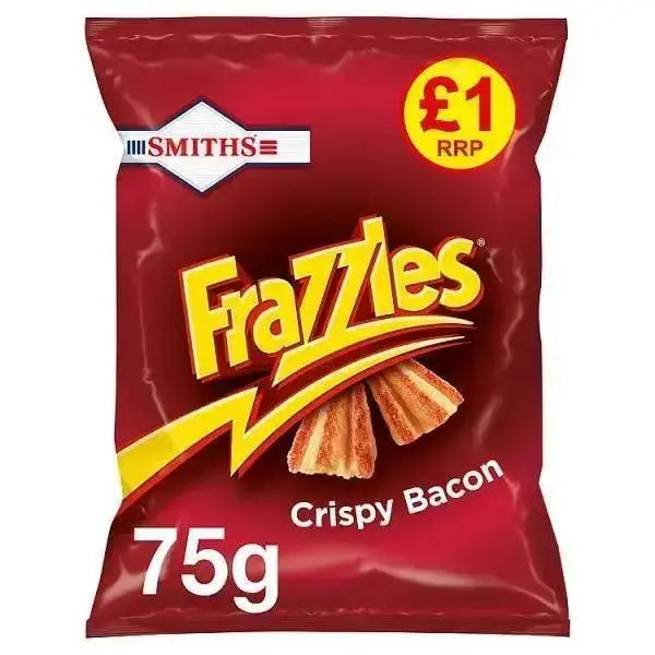 Smiths Frazzles Crispy Bacon Snacks £1 PMP 75g (Case of 15)