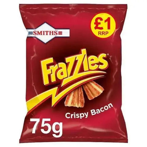 Smiths Frazzles Crispy Bacon Snacks £1 PMP 75g (Case of 15)
