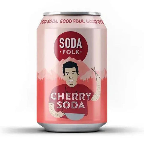 Soda Folk Cherry 330ml Can (Case of 24)