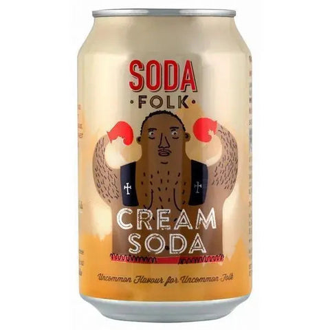 Soda Folk Cream Soda 330ml Can (Case of 24)