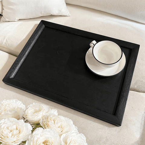 Soho Black Oak Veneer Sofa Table