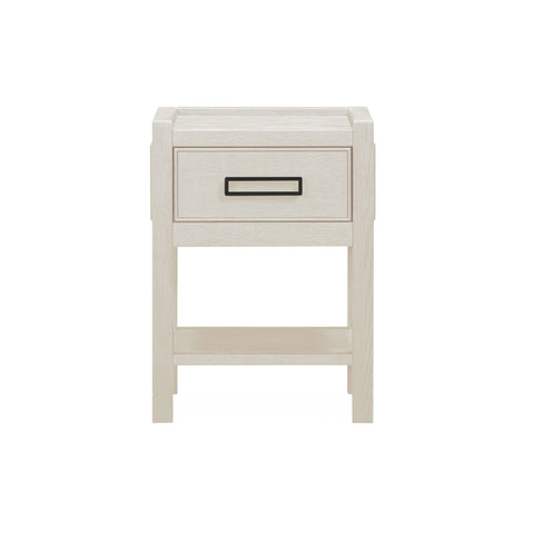 Soho Cream Oak Veneer 1 Drawer Bedside Table