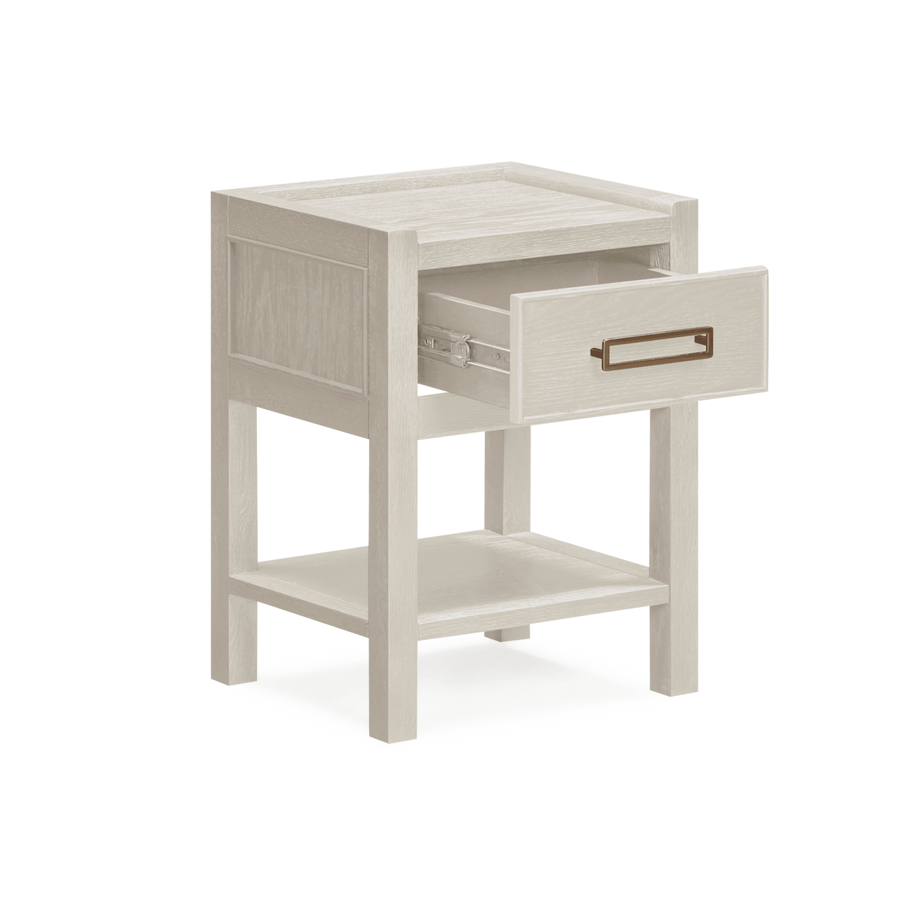 Soho Cream Oak Veneer 1 Drawer Bedside Table