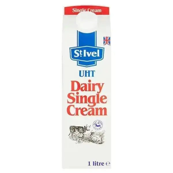 St Ivel UHT Dairy Single Cream 1 Litre