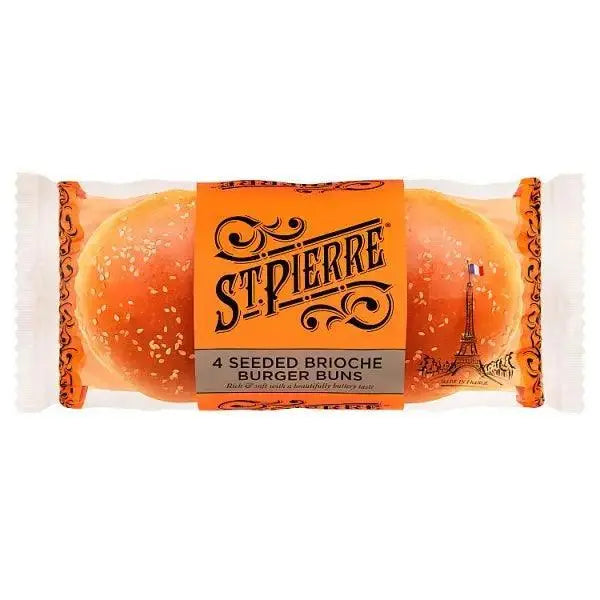St Pierre 4 Seeded Brioche Burger Buns