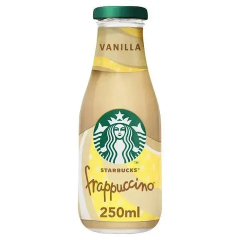 Starbucks Frappuccino Vanilla Flavoured Milk Iced Coffee 250ml (Case of 8)