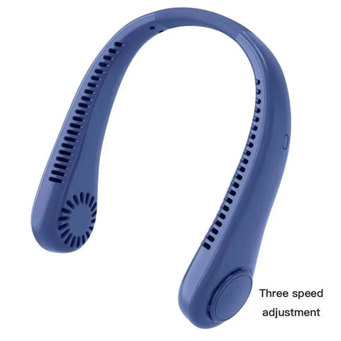 Stay Cool and Hands-Free with Our Rechargeable Neck Fan - 5 Speed Bladeless Design