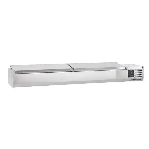 Sterling Pro Cobus SPT2000-330-SS Topping Well, Stainless Steel Lid, 10 x GN1/4