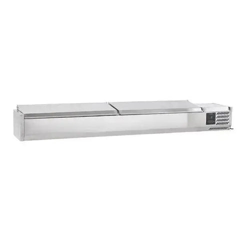 Sterling Pro Cobus SPT2000-330-SS Topping Well, Stainless Steel Lid, 10 x GN1/4