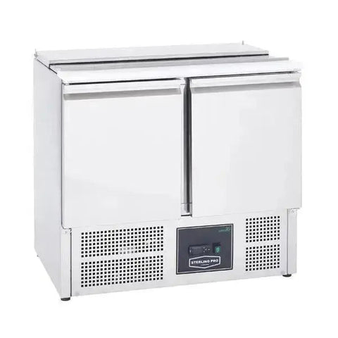 Sterling Pro Cobus SPU200SL 2 Door Saladette Hinged Lid & Chop Board, 240 Litres