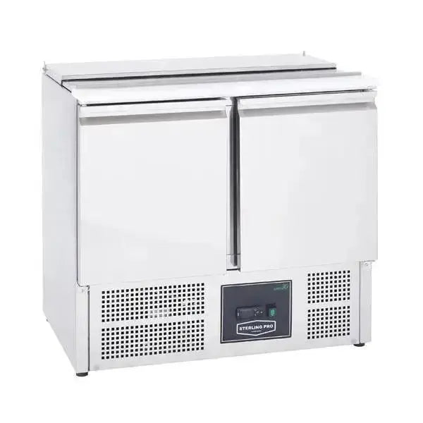Sterling Pro Cobus SPU200SL 2 Door Saladette Hinged Lid & Chop Board, 240 Litres
