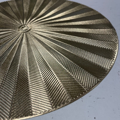 Sunburst Gold Round Placemat