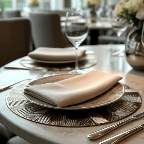 Sunburst Gold Round Placemat