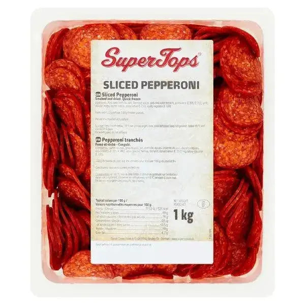 Super Tops Sliced Pepperoni 1kg