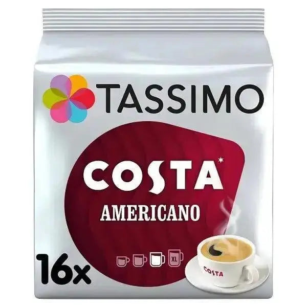 Tassimo Costa Americano Coffee Pods 16 Servings (Pack of 5)