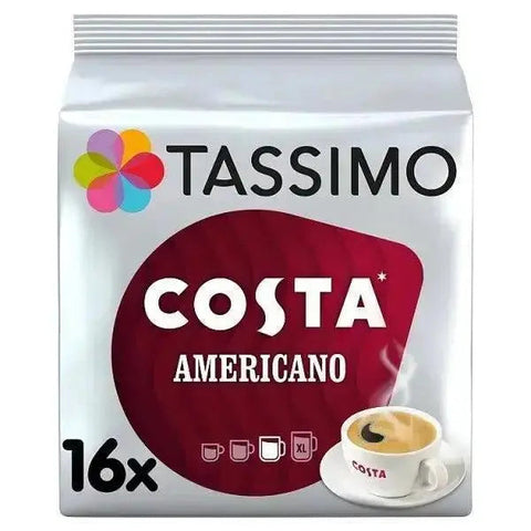 Tassimo Costa Americano Coffee Pods 16 Servings (Pack of 5)