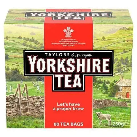 Taylors of Harrogate Yorkshire Tea 80 Tea Bags (Case of 5)