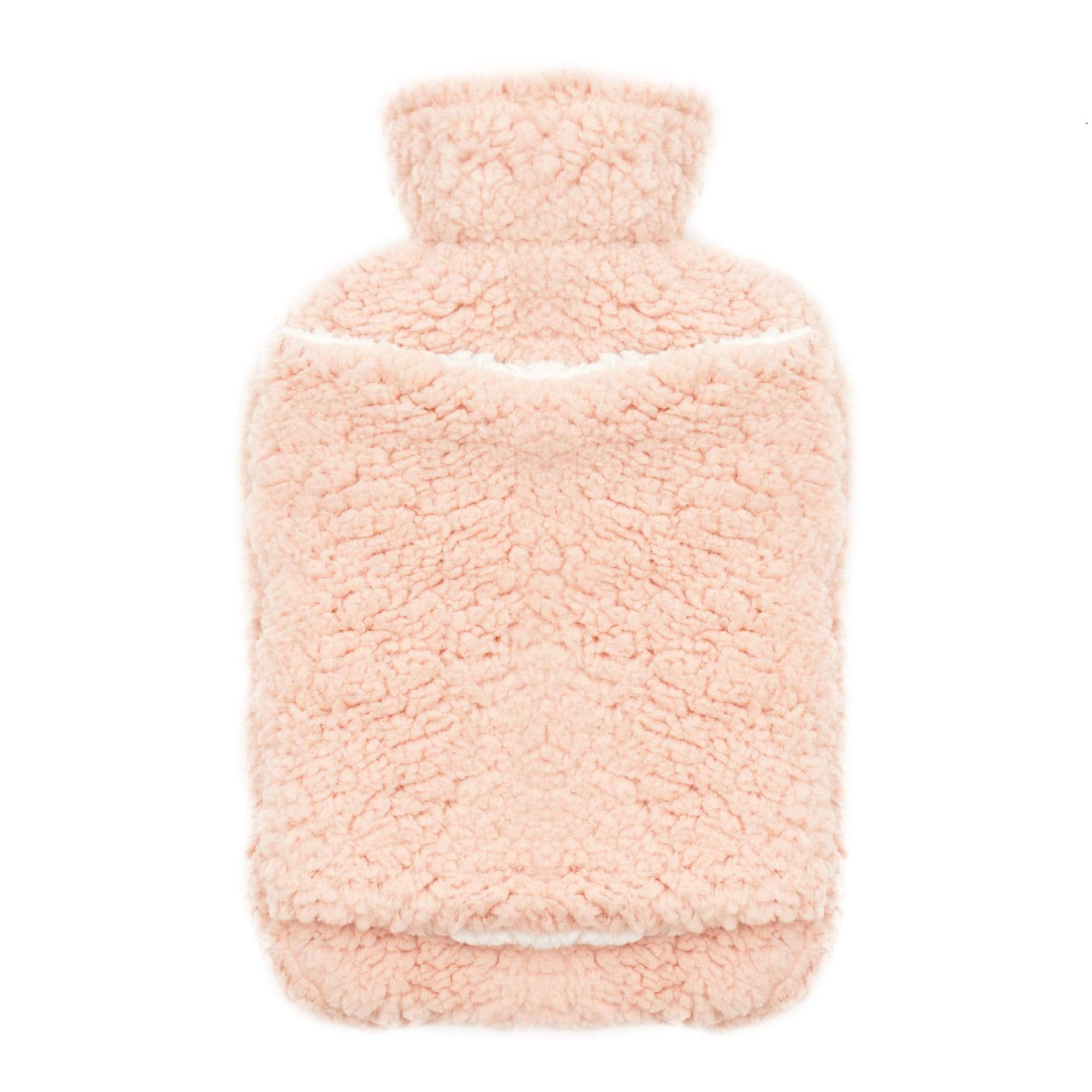 OLIVIA ROCCO Teddy Fleece Hot Water Bottle With Pocket Hand Warmer 2L Natural Rubber UK Safe Tested Ideal Gift For Adults And Kids