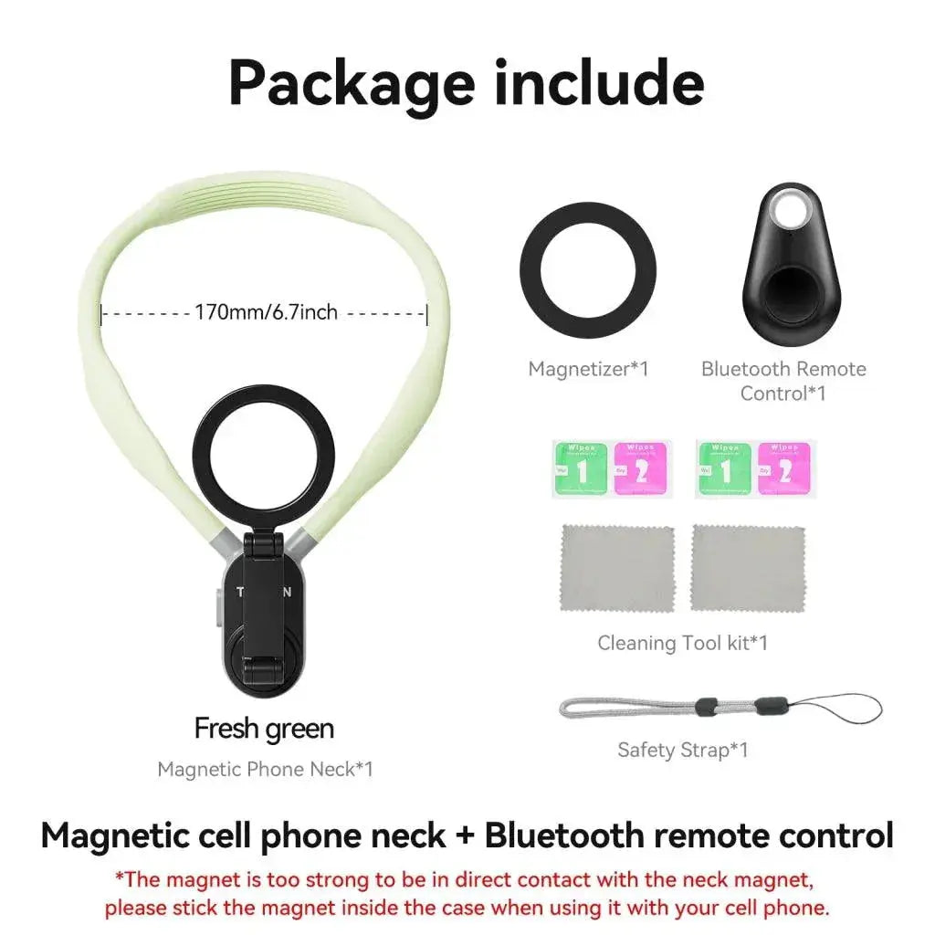 TELESIN Silicone Phone Magnetic Neck Mount