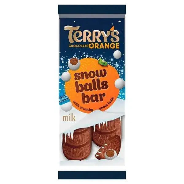 Terrys Chocolate Orange Snowballs Bar Milk 90g (Case of 20)