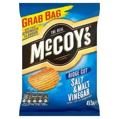 The Real McCoys Salt & Malt Vinegar Flavour (Case of 26)