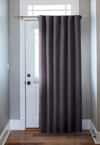 OLIVIA ROCCO Capri Thermal Door Curtain 46x84 Inches For Energy Efficiency And Noise Reduction In Living Rooms And Bedrooms