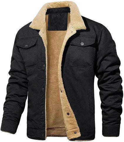 Thick Warm Wind-Resistant Parka mens Jacket