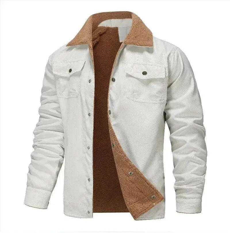Thick Warm Wind-Resistant Parka mens Jacket