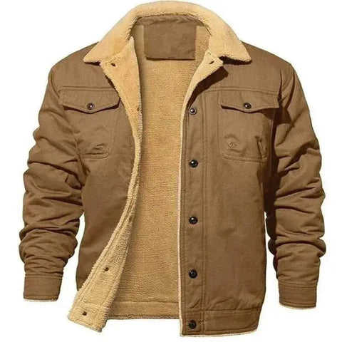 Thick Warm Wind-Resistant Parka mens Jacket