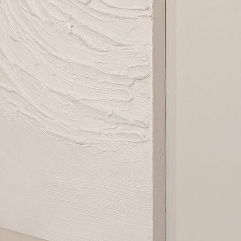 Tilly Cream Half Moon Textured Canvas Wall Art