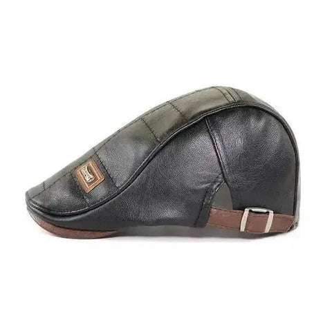 Top Level Leather Newsboy Planas Duckbill Visor Cap