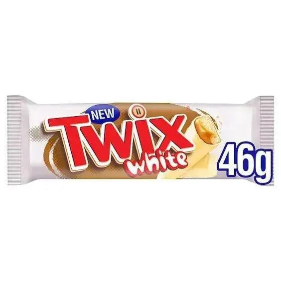 Twix White Chocolate Biscuit Twin Bars 46g (Case of 20)