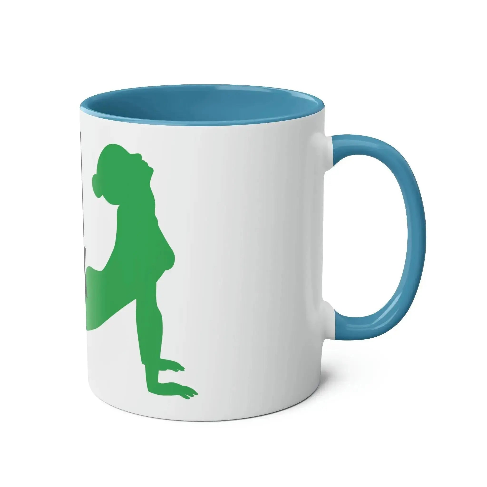Two-Tone Coffee Mugs, 11oz - I don't break.