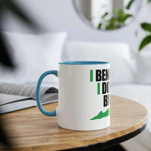 Two-Tone Coffee Mugs, 11oz - I don't break.