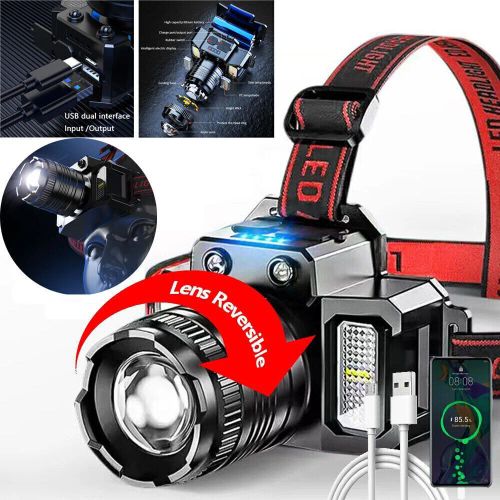 5-Modes LED Headlamp Motion Sensor Headlamp USB Rechargeable Canping Hiking Headlight(US Logistics For USPS/DHL/Fedex/UPS. No designated logistics accepted，TK/TMEU only For self-pickup）