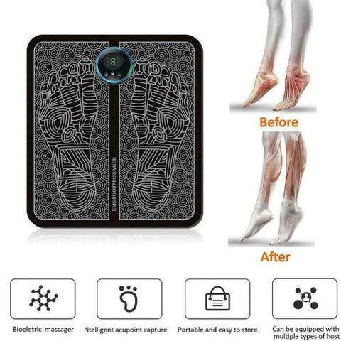 Electric Foot Massager Pad Blood Circulation Muscle Stimulator Mat 19 Levels and 8 Modes-Massage Mat (US Logistics For USPS/DHL/Fedex/UPS. No designated logistics accepted，TK/TMEU only For self-pickup）