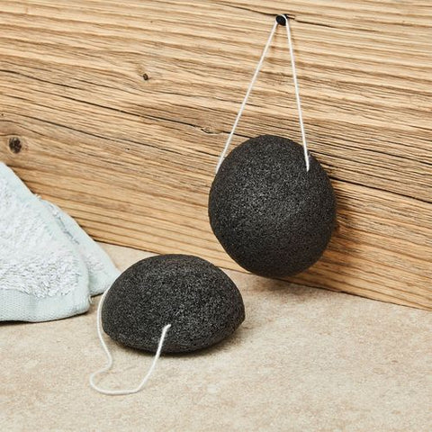 Charcoal Facial Sponge – Set of 2