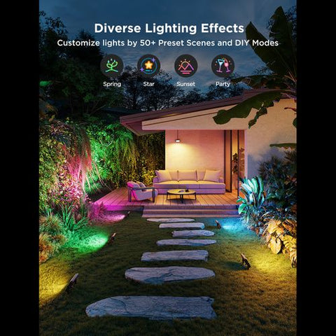 GOVEE OUTDOOR FLOOD LIGHT 4 PK FOR H7060