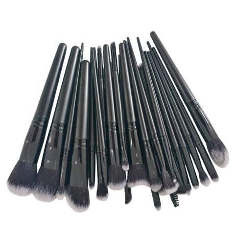 25pcs Makeup Brush Concealer Blush Foundation Eyeshadow Make Up Brush Makeup tools Black (US Logistics only For USPS.TK/TMEU only For self-pickup)
