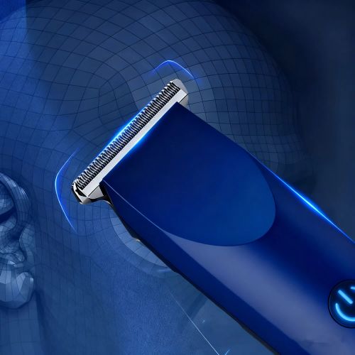 Men Pro Electric Hair Clippers Beard Trimmer Cutting Barber Shaving Machine Blue (US Logistics For USPS/DHL/Fedex/UPS. No designated logistics accepted，TK/TMEU only For self-pickup）