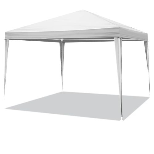 3 x 3m Four Sides Portable Home Use Waterproof Tent with Spiral Tubes White