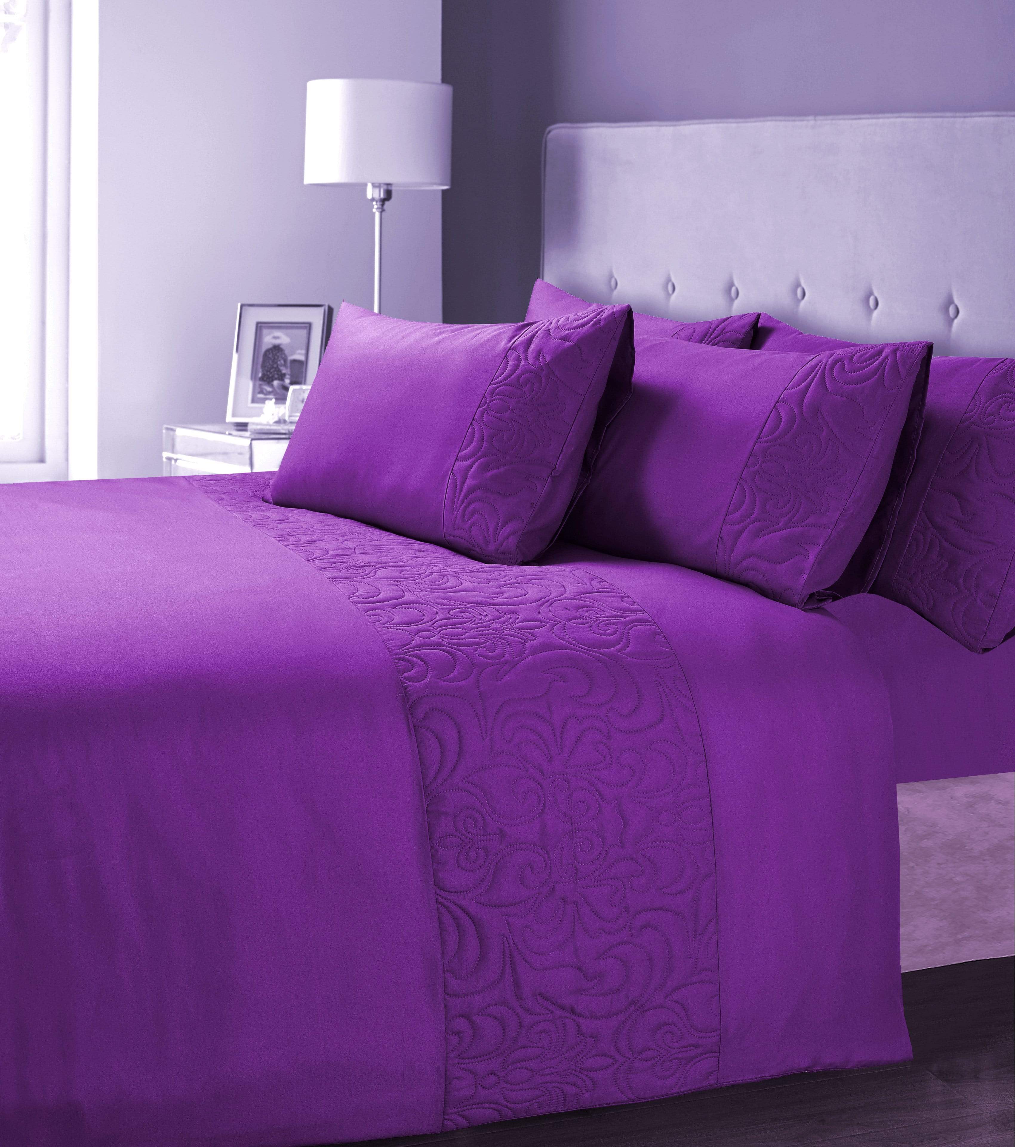 OLIVIA ROCCO Venezia Embellished Duvet Set Easy Care Quilt Cover In Various Colours And Sizes Designed In England UK Stock