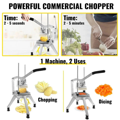 VEVOR Commercial Vegetable Chopper with 4 Blades