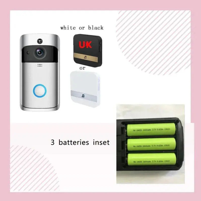 Video Doorbell Smart Wireless WiFi Security Door Bell