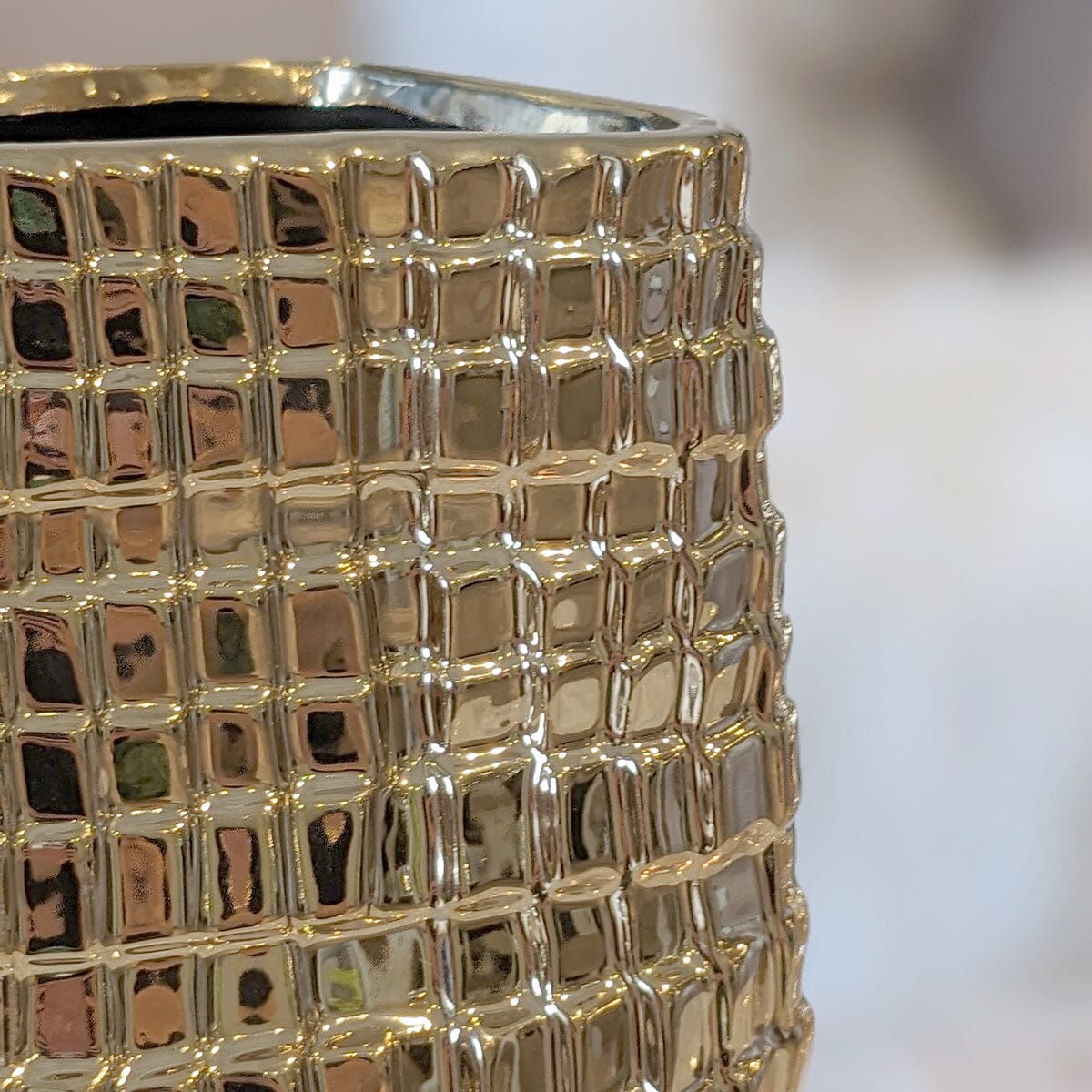 Vieste Gold Abstract Vases - Set of 3