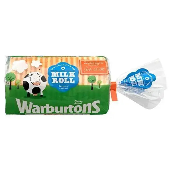 Warburtons Soft Round White Bread Milk Roll 400g