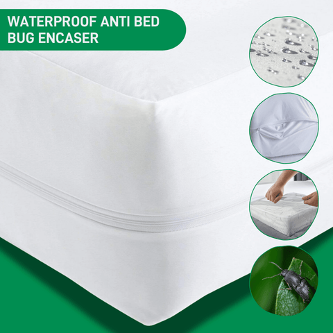 OLIVIA ROCCO Waterproof Anti Bed Bug Mattress EncasER, Extra Deep, Zippered, Hypoallergenic Dust Mite Barrier, Allergen Barrier Knit Jersey Lining