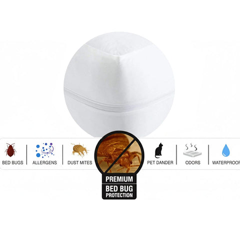 OLIVIA ROCCO Waterproof Anti Bed Bug Mattress EncasER, Extra Deep, Zippered, Hypoallergenic Dust Mite Barrier, Allergen Barrier Knit Jersey Lining