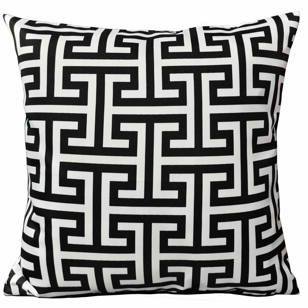 OLIVIA ROCCO Milano Black Waterproof Cushion Covers 43x43 cm Reversible Breathable Indoor Outdoor Use Decorative Patio Garden Sofa Bed Chair